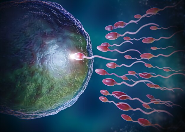 Hermoso concepto de fertilidad en renderizado 3d