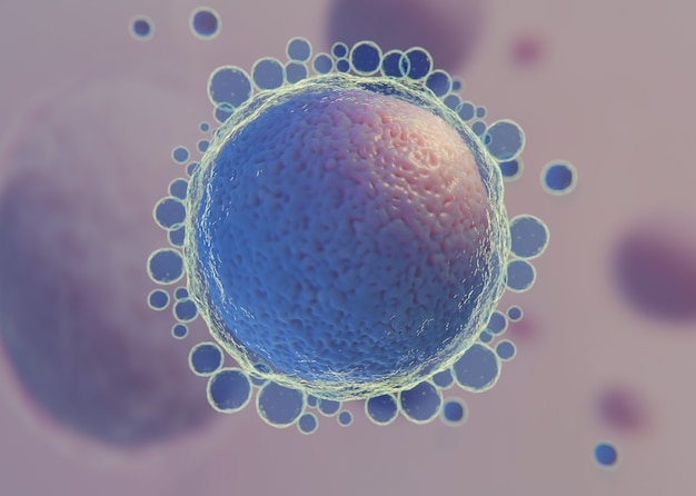 Foto gratuita hermoso concepto de fertilidad en renderizado 3d