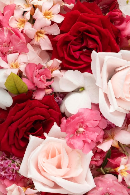 Foto gratuita hermoso concepto floral del día de san valentín