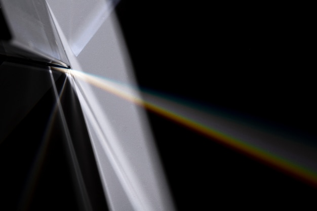 Hermoso concepto de luz de prisma