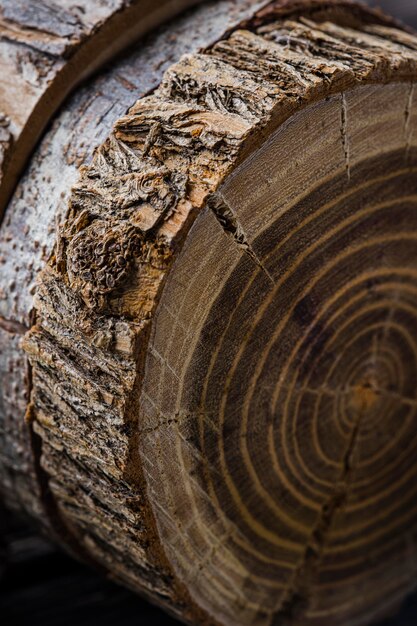 Hermoso concepto de madera macro