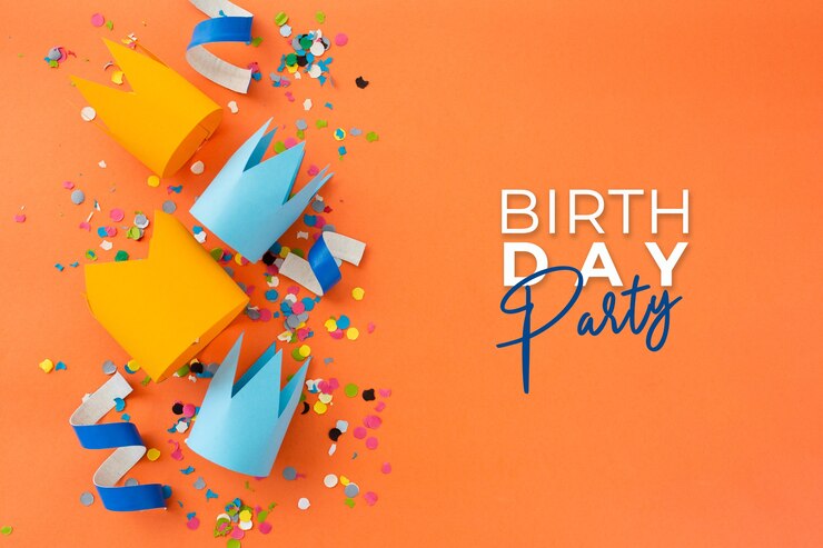 Foto gratuito hermoso cumpleaños con decoración de fiesta.