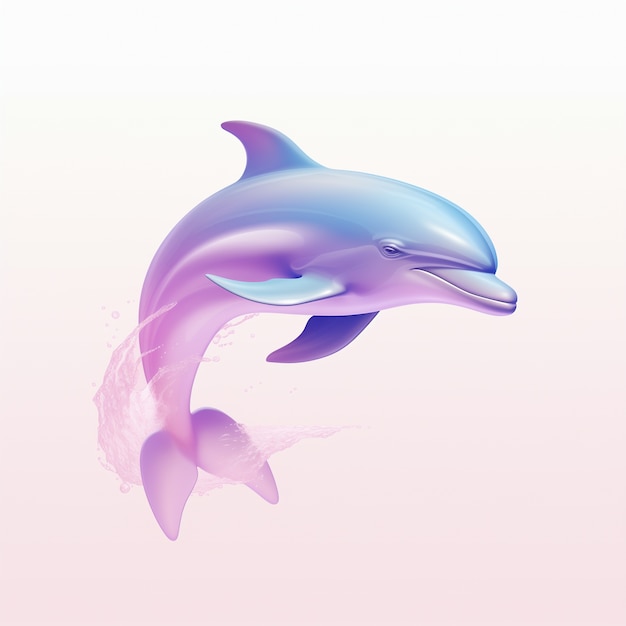 Un hermoso delfín en 3D