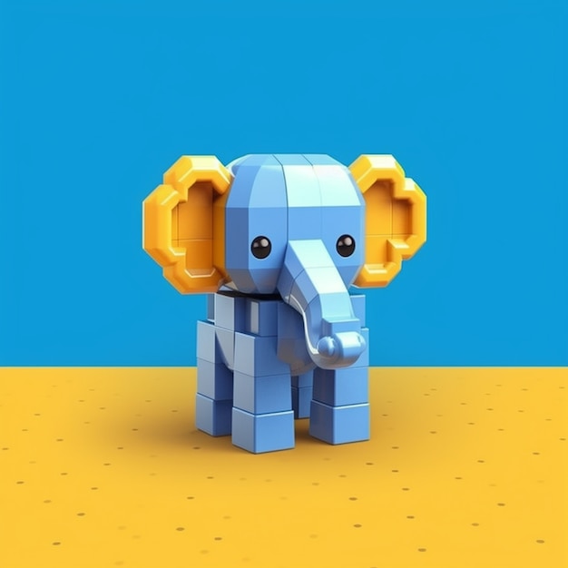 Foto gratuita hermoso elefante en estudio