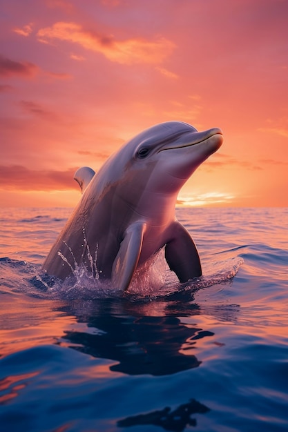 Foto gratuita hermoso fondo exótico de delfines