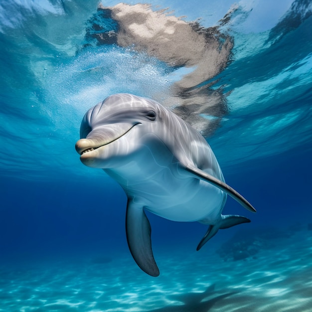 Foto gratuita hermoso fondo exótico de delfines