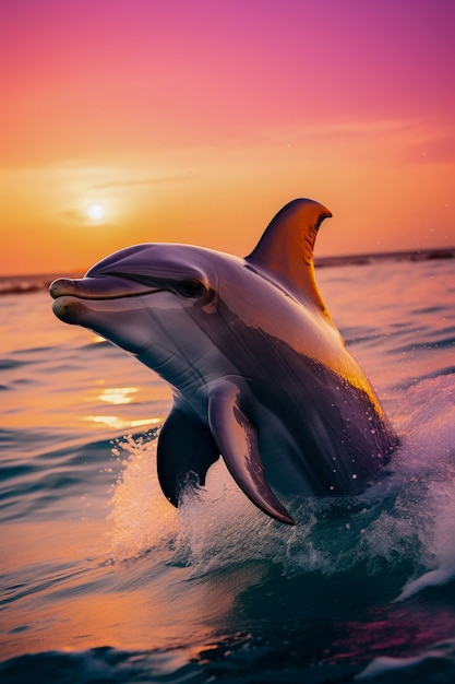 Foto gratuita hermoso fondo exótico de delfines