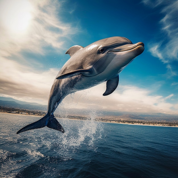 Foto gratuita hermoso fondo exótico de delfines