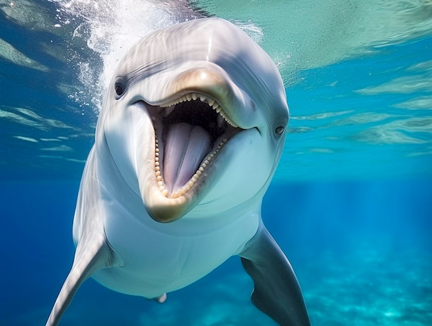 Foto gratuita hermoso fondo exótico de delfines