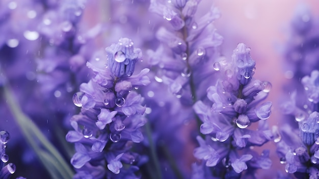 Foto gratuita hermoso fondo de pantalla con flores moradas