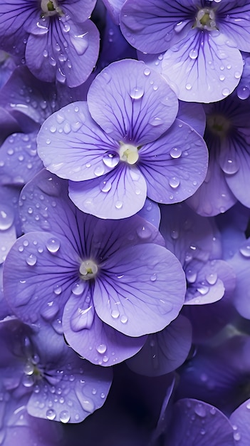 Foto gratuita hermoso fondo de pantalla con flores moradas