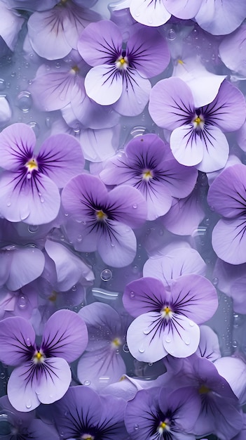 Foto gratuita hermoso fondo de pantalla con flores moradas