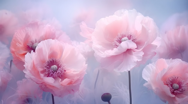 Foto gratuita hermoso fondo de pantalla con flores rosas