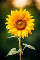 Foto gratuita hermoso girasol al aire libre