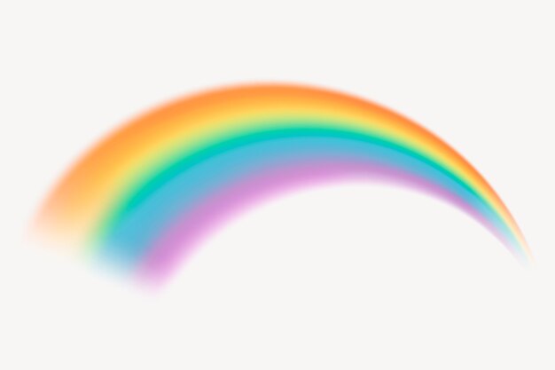 Hermoso gráfico de elementos de arco iris