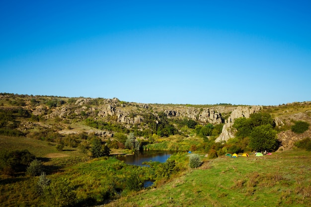 Foto gratuita hermoso paisaje del cañón