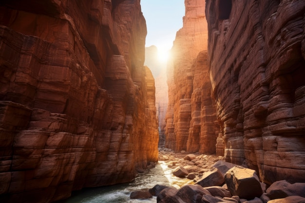 Foto gratuita el hermoso paisaje del cañón