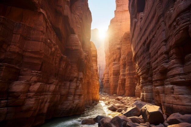 El hermoso paisaje del cañón