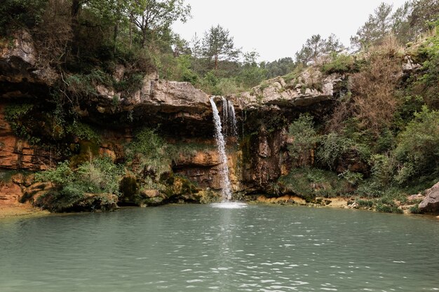 Hermoso paisaje de cascada