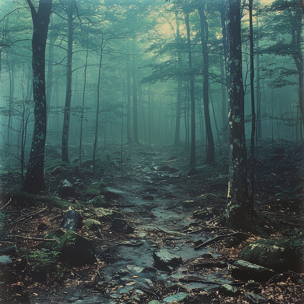 El hermoso paisaje forestal japonés