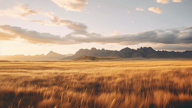 El hermoso paisaje de las montañas