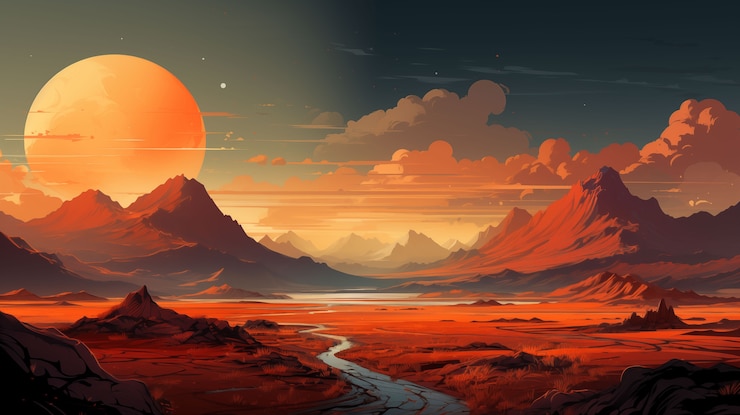 Foto gratuito hermoso paisaje de montañas
