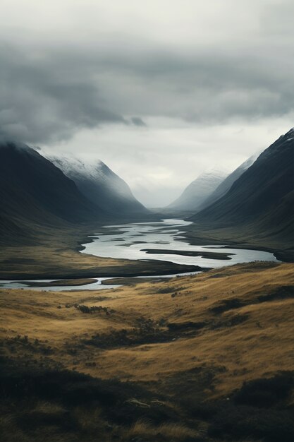 Hermoso paisaje natural con río y vegetación.