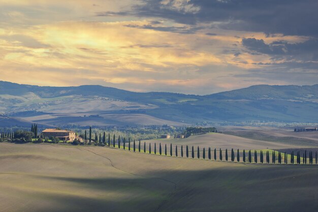 Hermoso paisaje de un paisaje