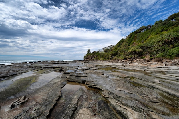 Hermoso paisaje de la playa de Moffat, Queensland, Australia