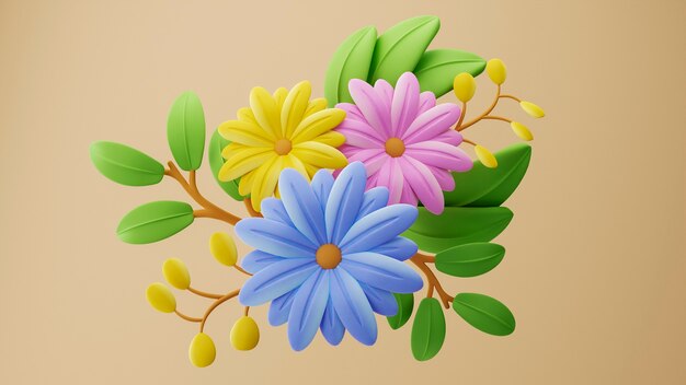 Hermosos colores de flores para el papel tapiz de primavera.