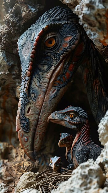 Hermosos detalles del pterodáctilo