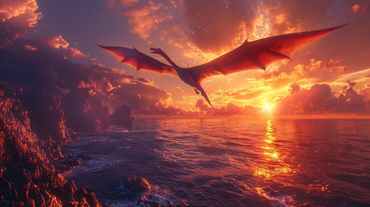 Hermosos detalles del pterodáctilo