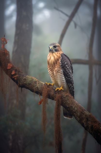 Foto gratuita hermosos halcones en la naturaleza