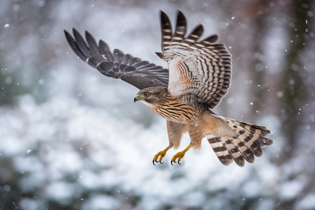 Hermosos halcones en la naturaleza