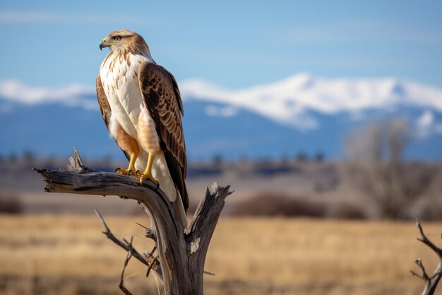 Hermosos halcones en la naturaleza