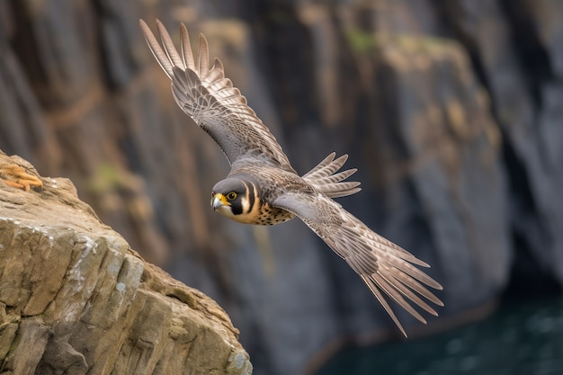 Foto gratuita hermosos halcones en la naturaleza