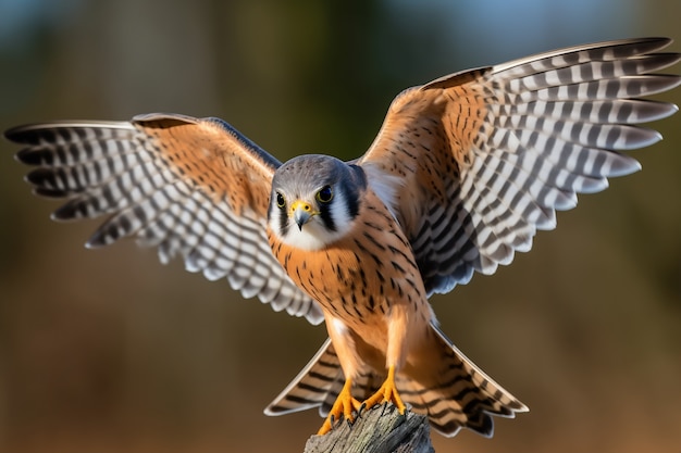 Foto gratuita hermosos halcones en la naturaleza