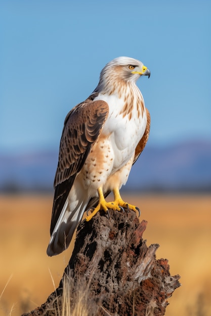 Foto gratuita hermosos halcones en la naturaleza