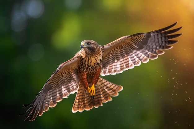 Foto gratuita hermosos halcones en la naturaleza