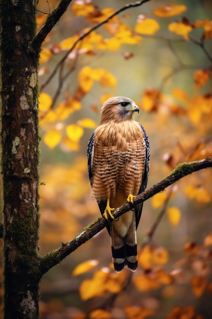 Foto gratuita hermosos halcones en la naturaleza