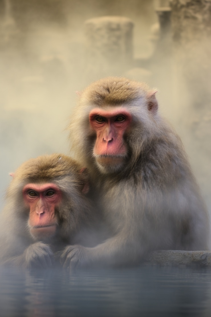 Foto gratuito hermosos monos al aire libre