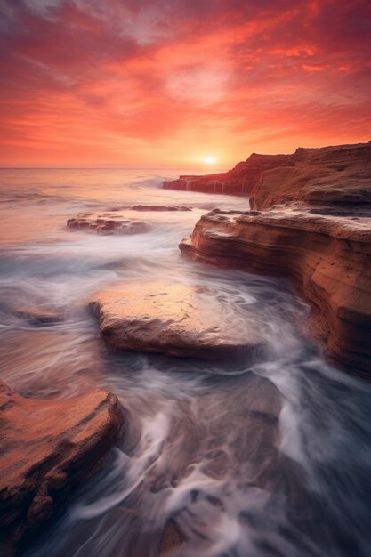 Hermosos paisajes junto al mar