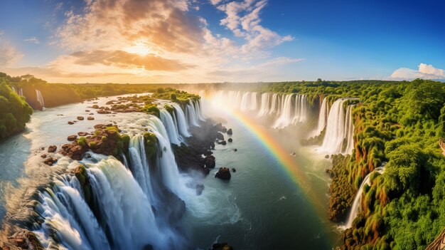 Hermosos paisajes naturales de cascadas