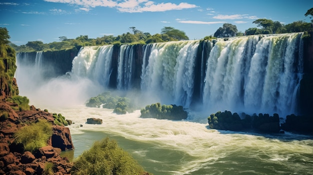 Hermosos paisajes naturales de cascadas