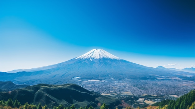 Foto gratuita hermosos paisajes de volcanes