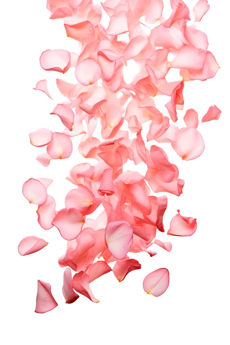 Foto gratuito hermosos pétalos de rosas dispuestos