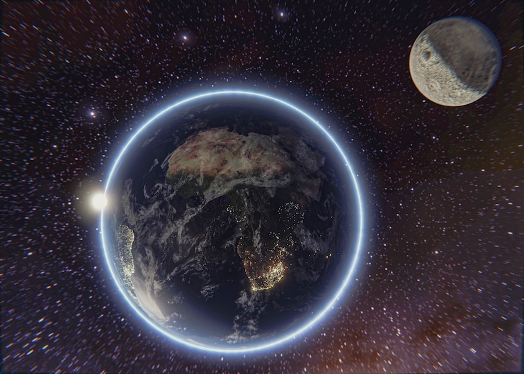 Foto gratuito hermosos planetas en el espacio