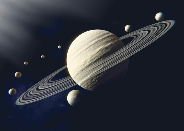 Hermosos planetas en el espacio