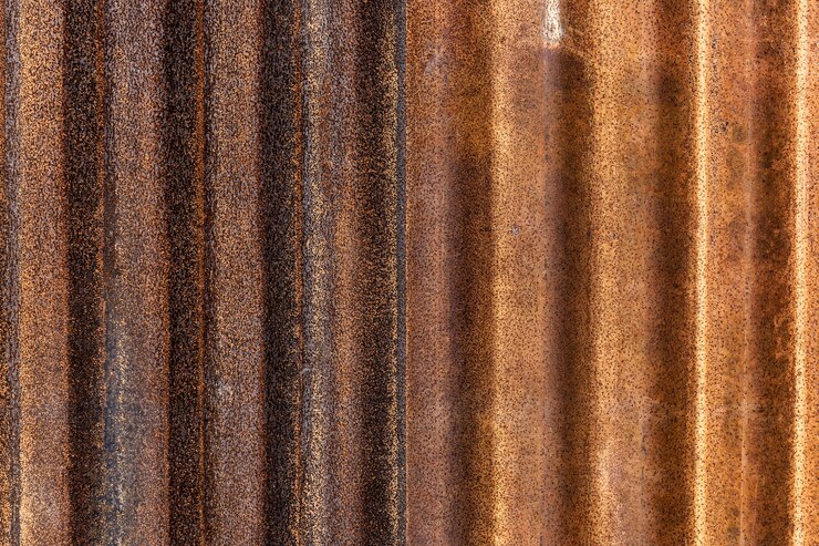 Foto gratuito hierro galvanizado oxidado
