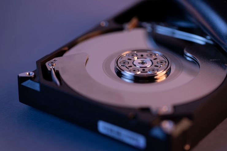 Photo Gratis high angle hard drive still life
